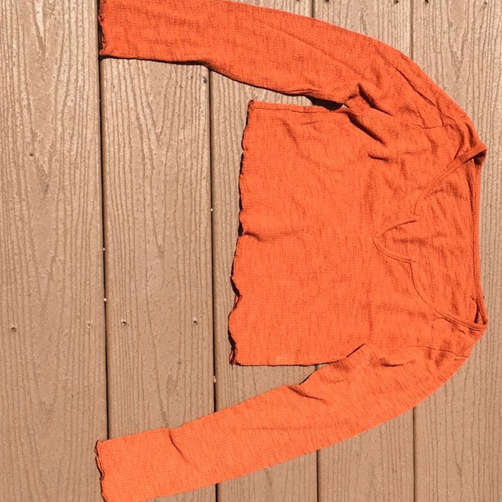 Lettuce Cut Deep V-Neck Crop Top